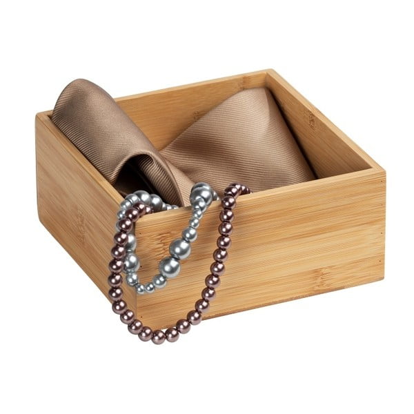 Bambusová úložná přihrádka Wenko Terra, šířka 15 cm-image-1