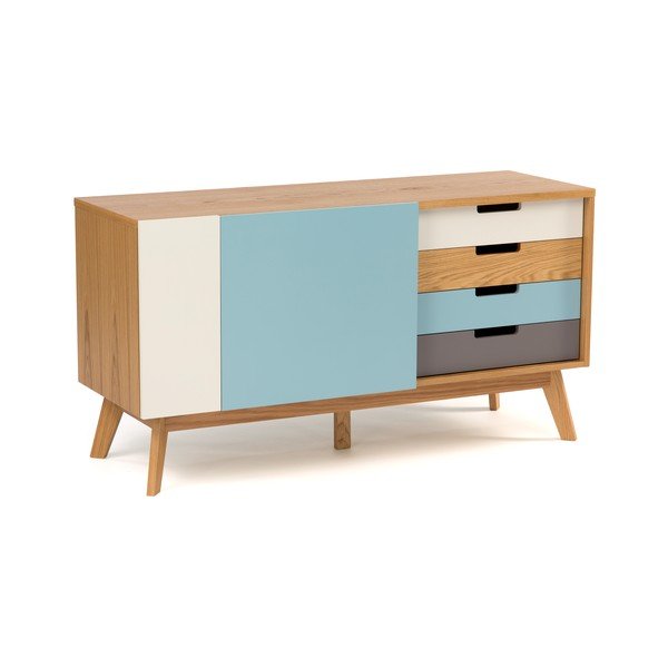 Komoda s modrými detaily Woodman Chaser-image-3