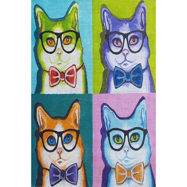 Dětský protiskluzový koberec Conceptum Hypnose Animals, 80 x 200 cm-image-4