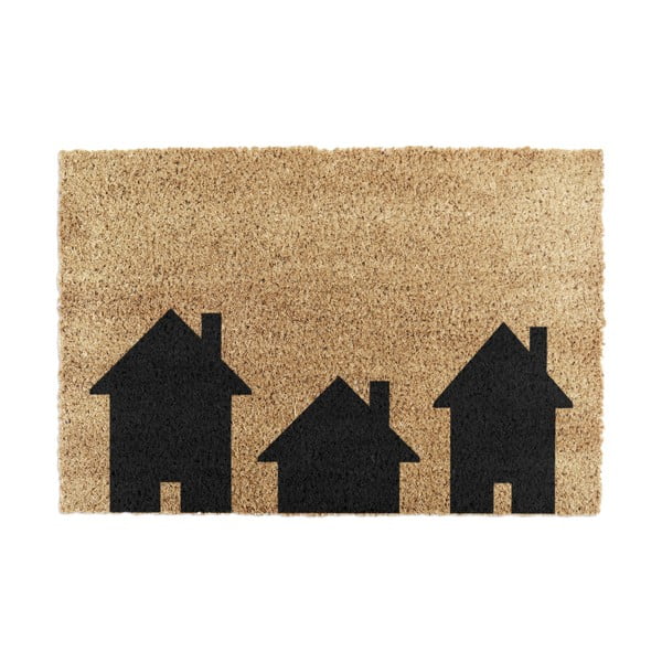 Rohožka z přírodního kokosového vlákna Artsy Doormats Home is Where, 40 x 60 cm