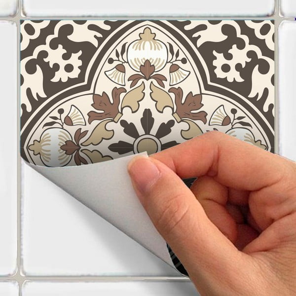 Sada 9 dekorativních samolepek na zeď Ambiance Ancône, 15 x 15 cm-image-3