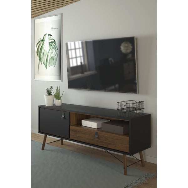 Černý TV stolek Tvilum Ry-image-1