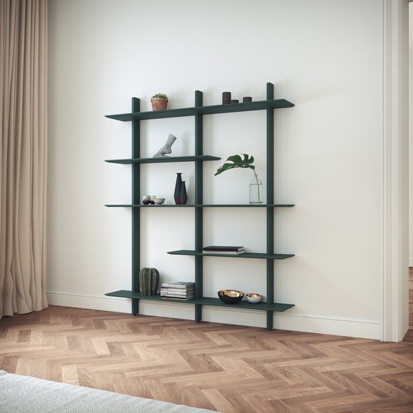 Zelený modulární policový systém 162x190 cm Bridge – Tenzo-image-1