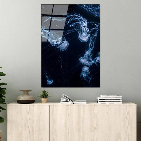 Skleněný obraz 70x100 cm Jelly Fish – Wallity-image-1