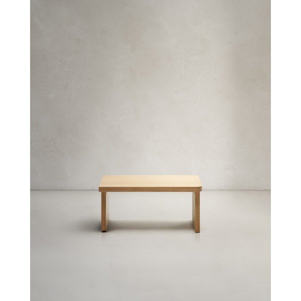 Konferenční stolek v dekoru dubu v přírodní barvě 89x62 cm Oaq – Kave Home-image-3