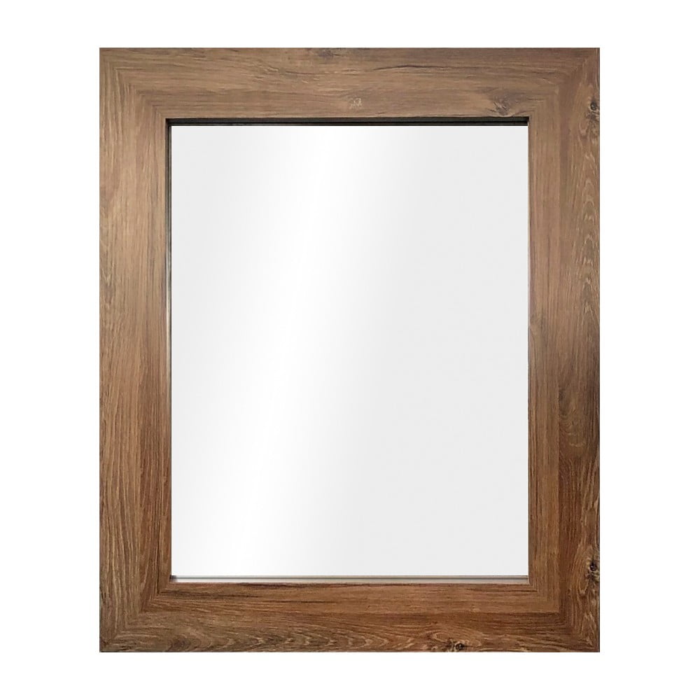 Nástěnné zrcadlo v hnědém rámu Styler Jyvaskyla, 60 x 86 cm