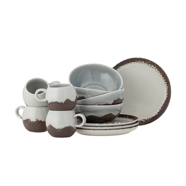 Kameninová jídelní sada 12 ks Paula – Bloomingville