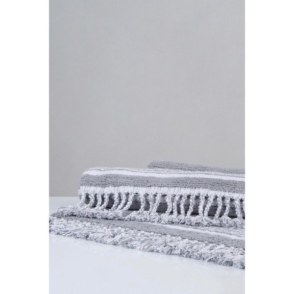 Šedá bavlněná koupelnová předložka Foutastic Martil, 60 x 90 cm-image-3