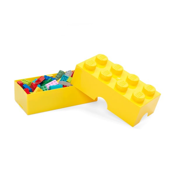 Žlutý plastový dětský úložný box 20x10x7 cm – LEGO®-image-2