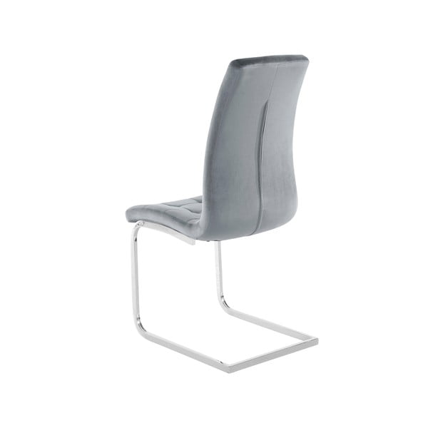 Šedé sametové jídelní židle v sadě 2 ks Lola – Støraa-image-3