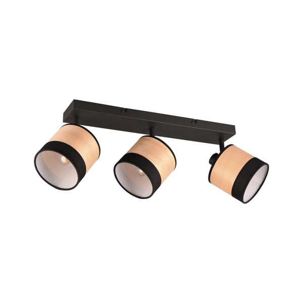 Stropní svítidlo v černé a přírodní barvě ø 12 cm Bolzano – Reality-image-1