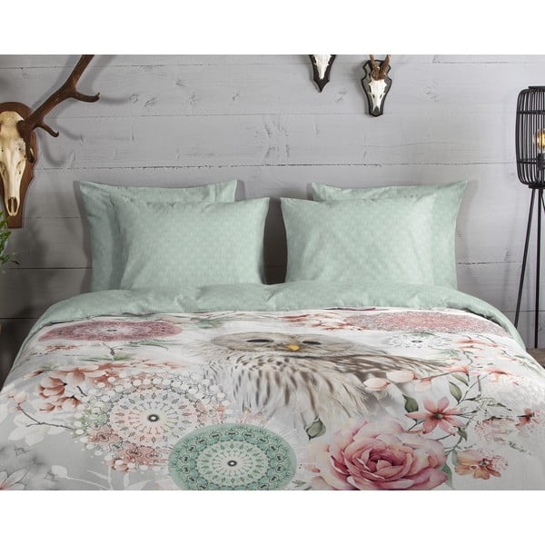 Zelené flanelové povlečení na jednolůžko 140x200 cm Omaira – HIP-image-2