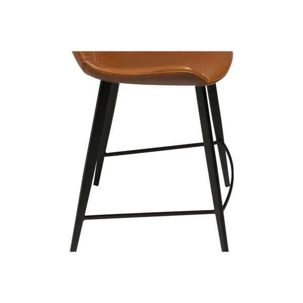 Světle hnědá barová židle z imitace kůže DAN-FORM Denmark Hype, výška 91 cm-image-3