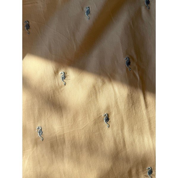 Světle žluté dětské povlečení do postýlky z Bio bavlny 70x100 cm Sea Garden – Cam Cam Copenhagen-image-4