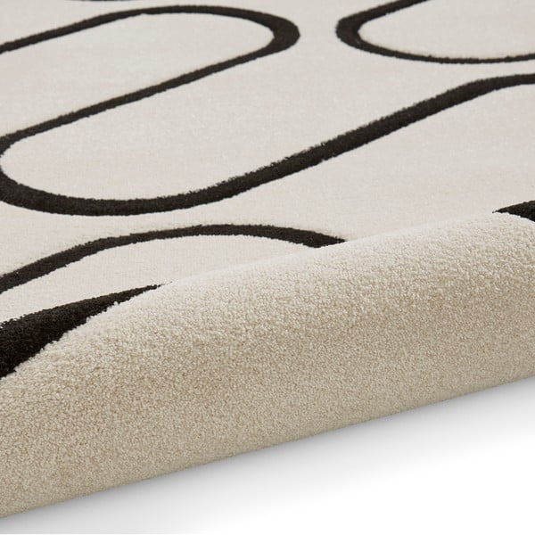 Černobílý koberec 160x230 cm Linear Curve – Catherine Lansfield-image-3