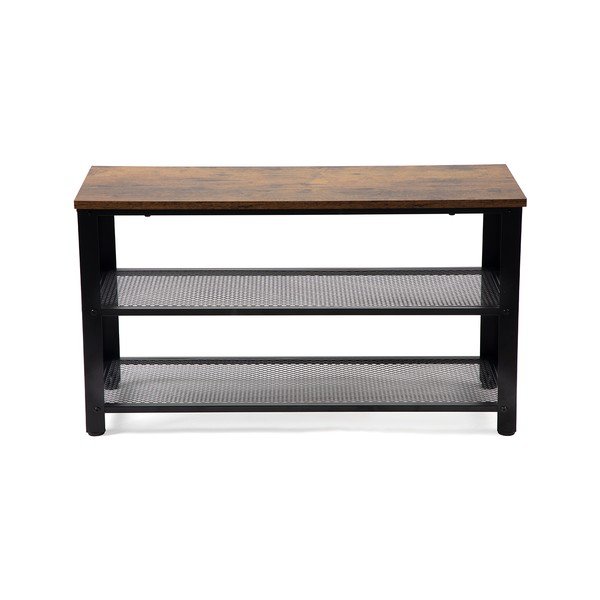 Černý ocelový botník 80x45x30 cm Arne – Bonami Essentials-image-2