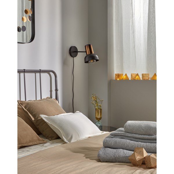 Černé nástěnné světlo Kave Home Amina-image-3