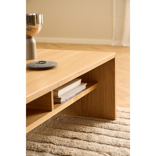 Konferenční stolek v dekoru dubu v přírodní barvě 60x120 cm Arlon – Actona-image-2