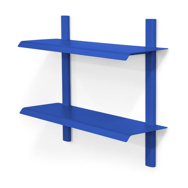 Modrá patrová kovová police 60 cm Hola – Spinder Design-image-2
