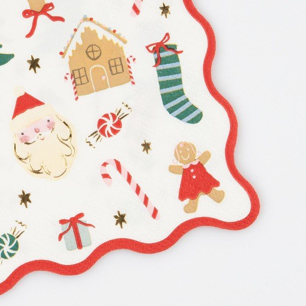 Papírové ubrousky v sadě 16 ks Jolly Christmas – Meri Meri-image-1