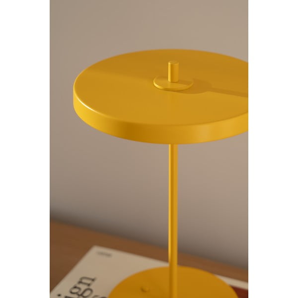 Žlutá kovová LED stolní lampa s kovovým stínidlem (výška 31 cm) Asteria Move – UMAGE-image-3