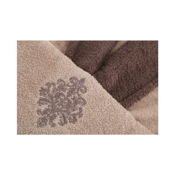 Set hnědého županu a dvou ručníků Giris, vel. univerzální (M/L)-image-1