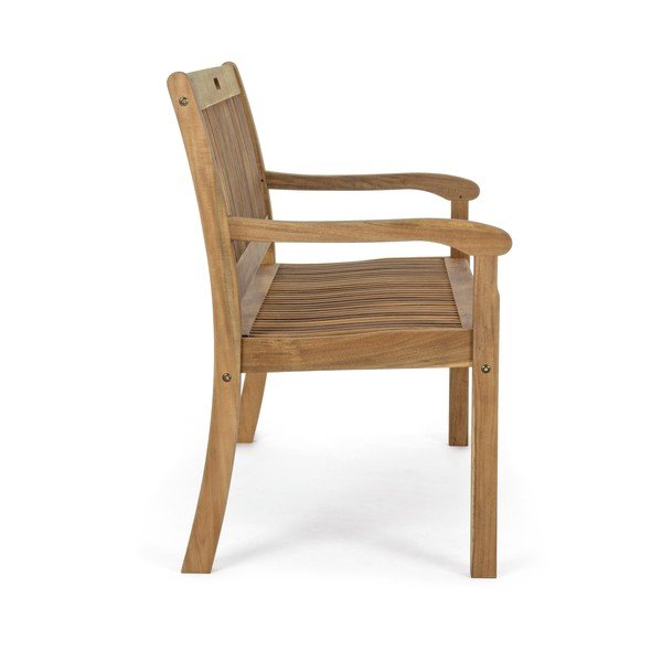 Dřevěná zahradní lavice v přírodní barvě Noemi – Bizzotto-image-3