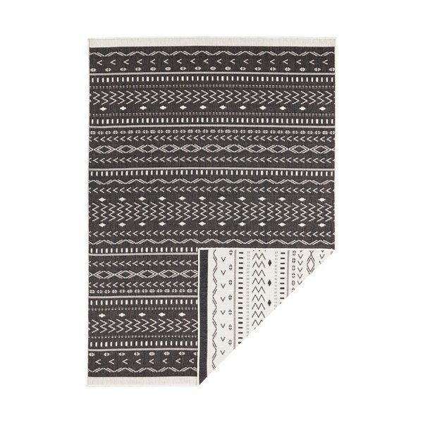 Černo-krémový venkovní koberec NORTHRUGS Kuba, 80 x 150 cm-image-2