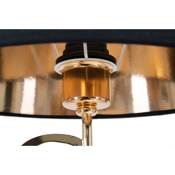 Stolní lampa v černo-zlaté barvě Mauro Ferretti Glam Heart, výška 61 cm-image-3