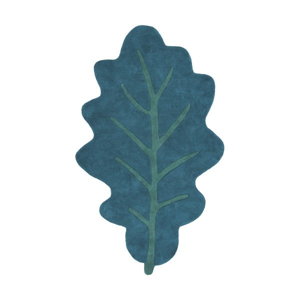 Dětský koberec v petrolejové barvě 90x150 cm Oak Leaf – Lilipinso