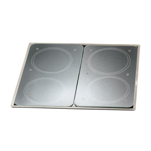 Sada 2 skleněných krytů na sporák Wenko Transparent-image-3