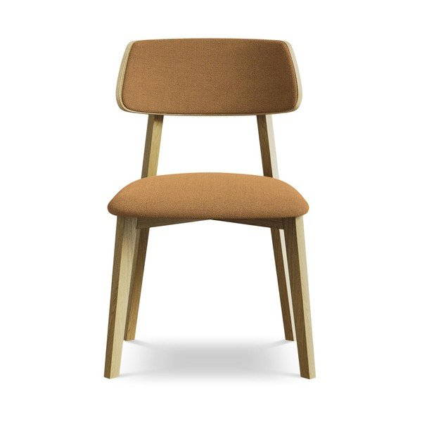 Jídelní židle z masivního dřeva v terakotové barvě Niu – Makamii-image-1