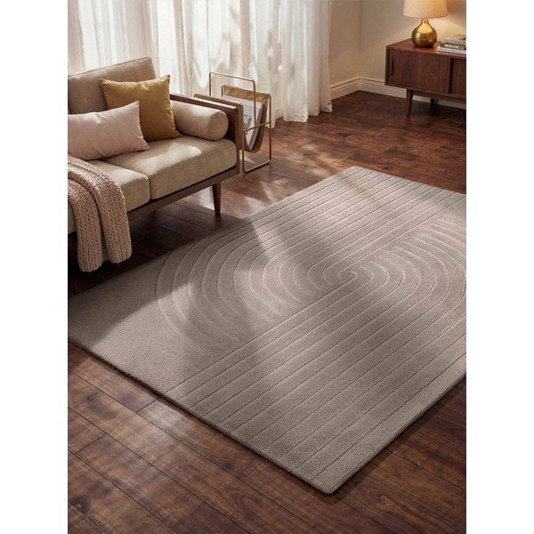 Světle šedý ručně tkaný vlněný koberec 80x150 cm Arcura – Vikosa-image-1