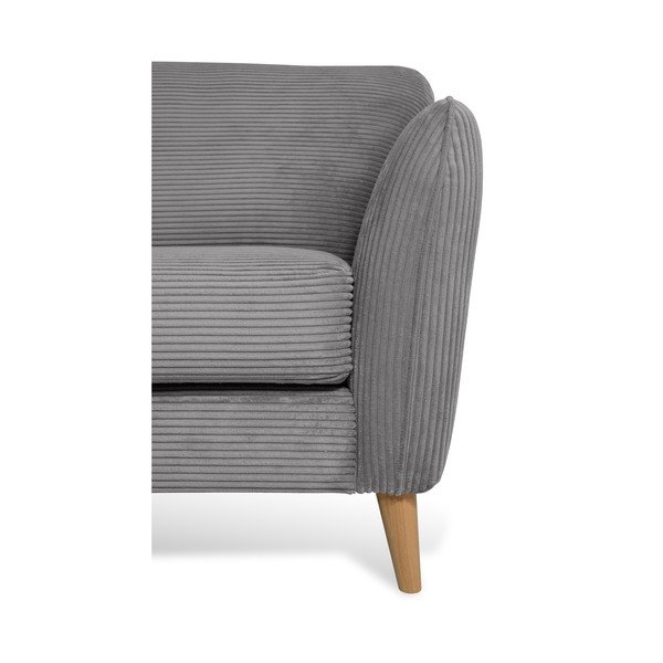 Tmavě šedá manšestrová rohová pohovka (levý roh) Paris – Scandic-image-4