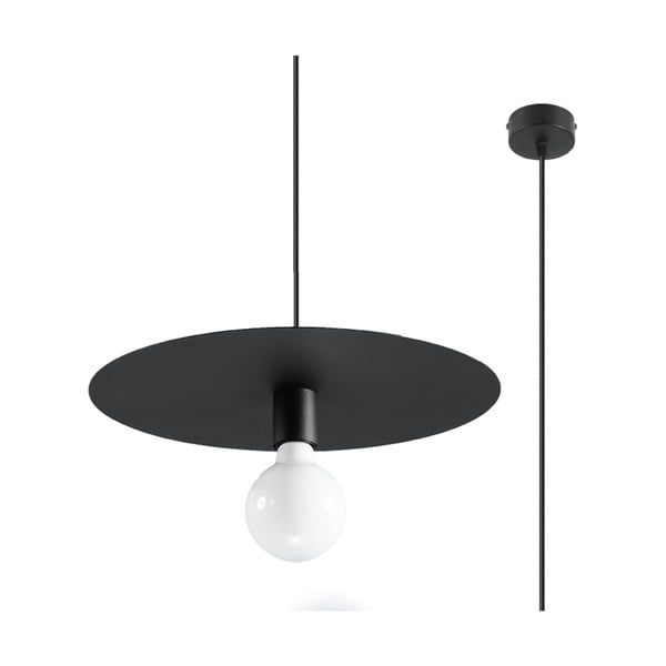 Černé závěsné svítidlo ø 40 cm Livago – Nice Lamps