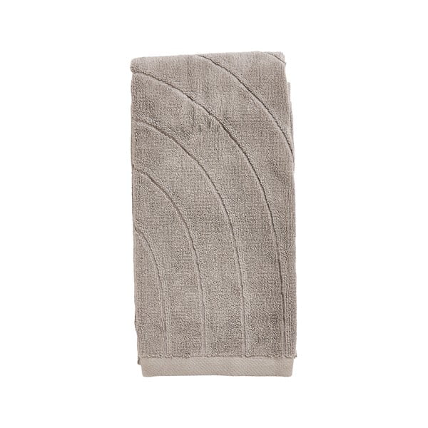 Šedý froté bavlněný ručník 50x100 cm Time – Zone