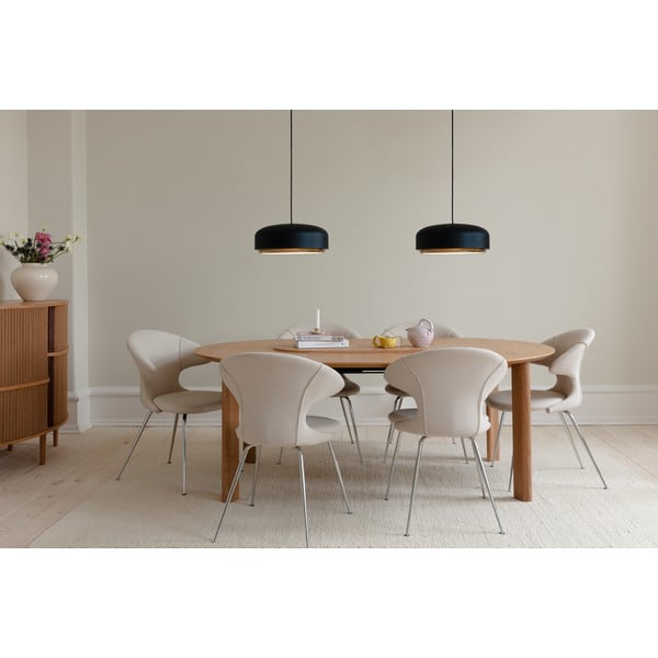 Černé LED závěsné svítidlo s kovovým stínidlem ø 40 cm Hazel medium – UMAGE-image-3