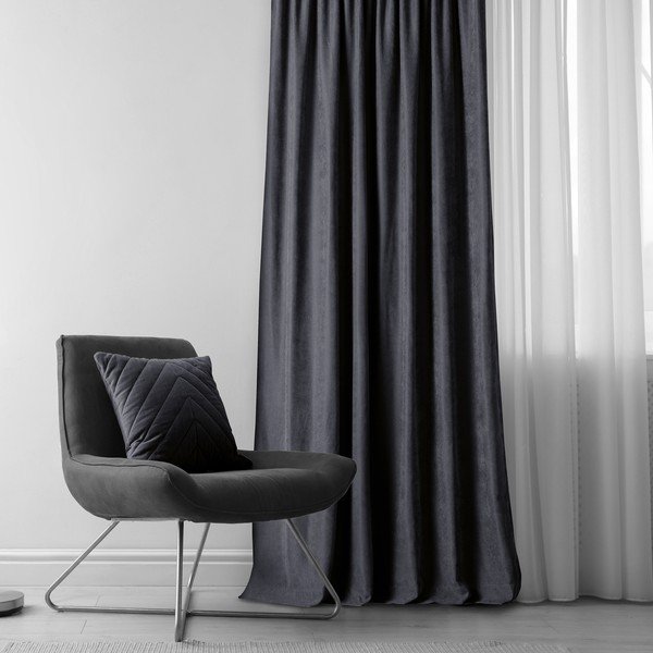 Antracitový závěs 140x270 cm Milana – Homede-image-1
