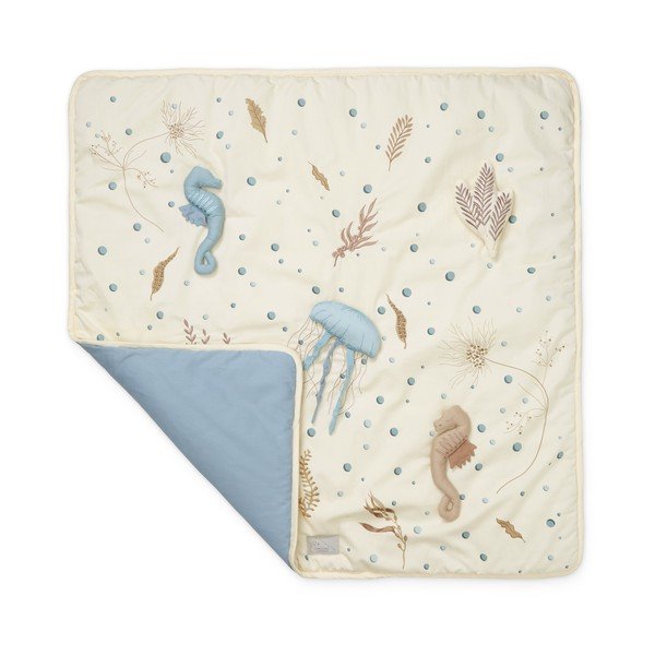 Světle žlutá dětská hrací podložka 80x80 cm Sea Garden – Cam Cam Copenhagen