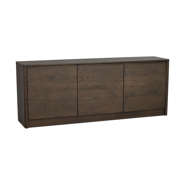Komoda v dekoru dubu v tmavě přírodní barvě 180x70x40 cm Melstone – Rowico