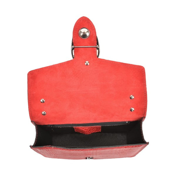 Červené kožené psaníčko Renata Corsi Fiona-image-3