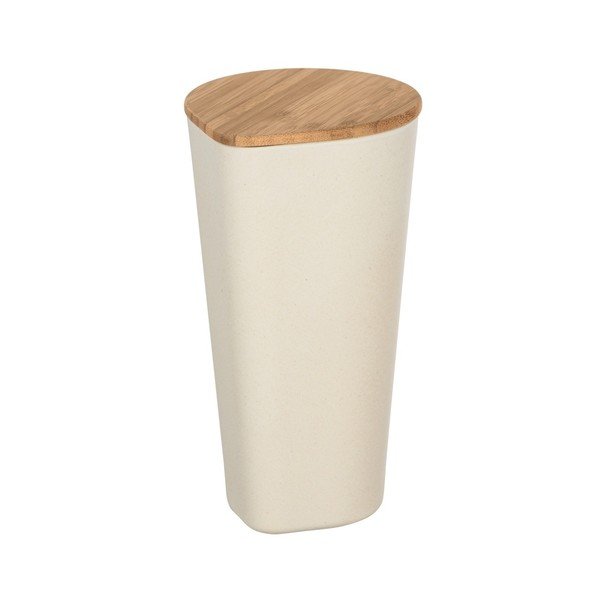 Béžový úložný box s bambusovým víkem Wenko Derry, 1 l-image-2