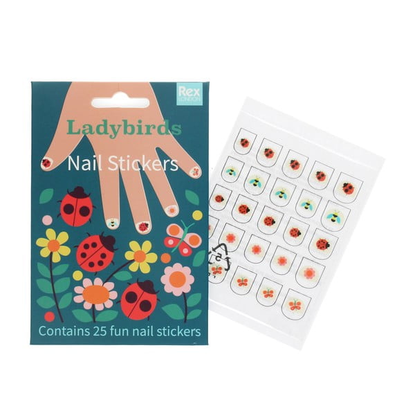 Kreativní sada Ladybird – Nail stickers – Rex London