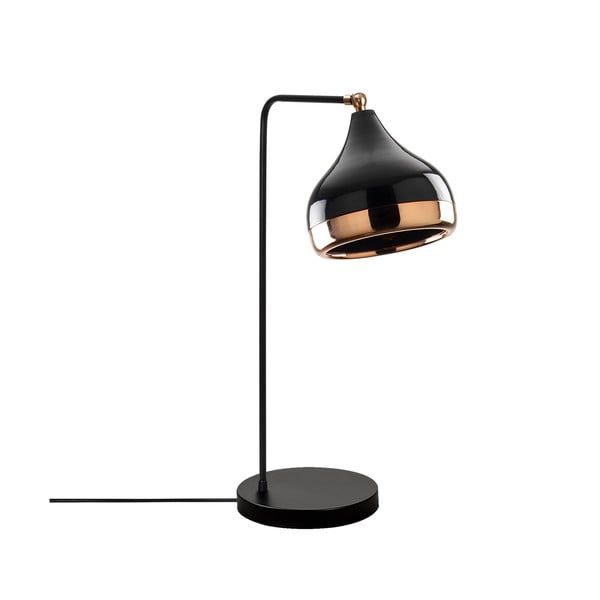 Stolní lampa v černo-měděné barvě Opviq lights Yildo