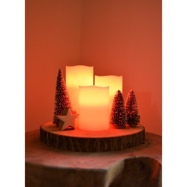 LED svíčky v sadě 3 ks (výška 10 cm) – Hilight-image-1