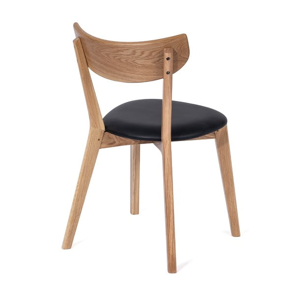 Jídelní židle z dubového dřeva s černým sedákem Arch - Bonami Essentials-image-1