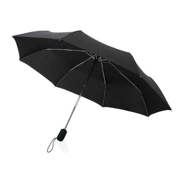 Černý skládací deštník odolný proti větru XD Design