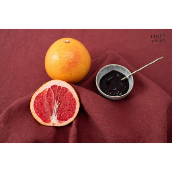 Lněné ubrousky v sadě 2 ks 40x40 cm Marsala – Linen Tales-image-2