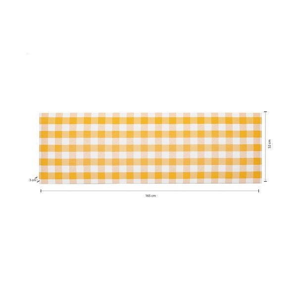 Žluté čalouněné čelo postele 165x52 cm Billie – Really Nice Things-image-4