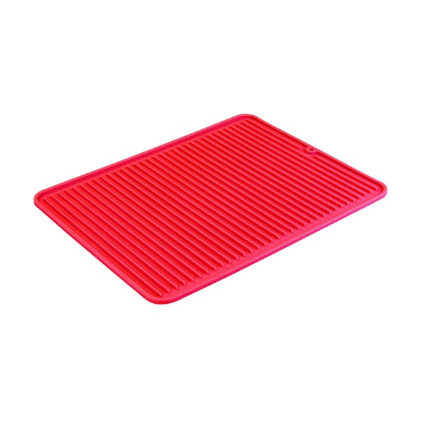 Červený odkapávač na nádobí iDesign Lineo, 40 x 32 cm
